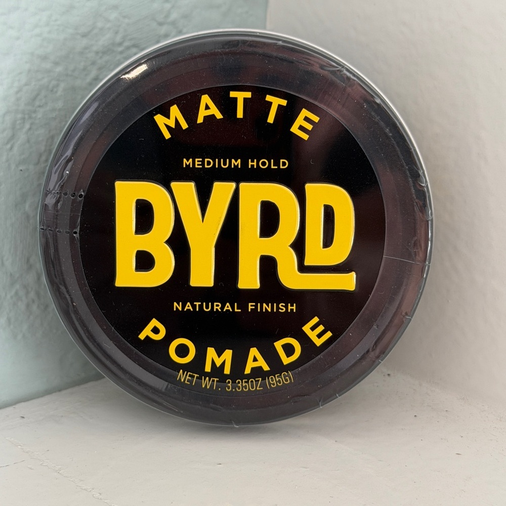 BYRD Matte Pomade - Medium Hold, Matte Finish, 3.35 Oz NEW